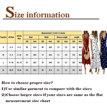 Load image into Gallery viewer, Women V-neck Polka Dots Short Sleeve Midi Dress Ladies Boho Long Summer Sundress