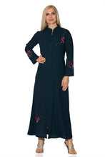 Load image into Gallery viewer, عباية بترولي بسحاب نسائية