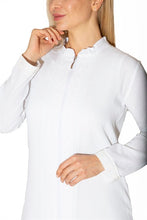 Load image into Gallery viewer, Women's Lace Detail White Full Coat