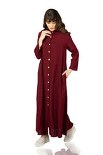 Load image into Gallery viewer, عباية عنابي اللون نسائية