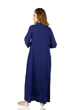 Load image into Gallery viewer, عباية بنفسجي بأزرار نسائية