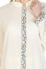 Load image into Gallery viewer, معطف كامل كريمي نسائي