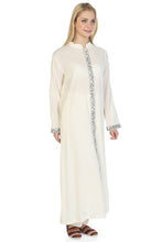 Load image into Gallery viewer, معطف كامل كريمي نسائي