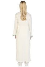 Load image into Gallery viewer, معطف كامل كريمي نسائي