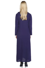 Load image into Gallery viewer, عباية بنفسجي مطرزة نسائية