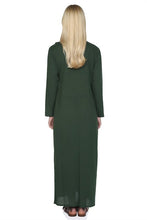 Load image into Gallery viewer, عباية خضراء مطرزة نسائية