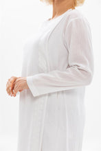 Load image into Gallery viewer, عباية بيضاء مطرزة نسائية