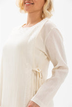 Load image into Gallery viewer, عباية شاش كريمي مطرزة نسائية