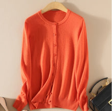 Load image into Gallery viewer, Cashmere Sweater Women Knitted Crochet Coat Female Jumper Pull Femme Hiver Jersey Casual Streetwear Single Breasted Cardigans