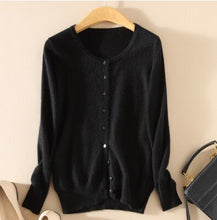 Load image into Gallery viewer, Cashmere Sweater Women Knitted Crochet Coat Female Jumper Pull Femme Hiver Jersey Casual Streetwear Single Breasted Cardigans