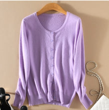 Load image into Gallery viewer, Cashmere Sweater Women Knitted Crochet Coat Female Jumper Pull Femme Hiver Jersey Casual Streetwear Single Breasted Cardigans