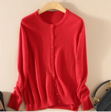 Load image into Gallery viewer, Cashmere Sweater Women Knitted Crochet Coat Female Jumper Pull Femme Hiver Jersey Casual Streetwear Single Breasted Cardigans