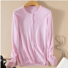 Load image into Gallery viewer, Cashmere Sweater Women Knitted Crochet Coat Female Jumper Pull Femme Hiver Jersey Casual Streetwear Single Breasted Cardigans