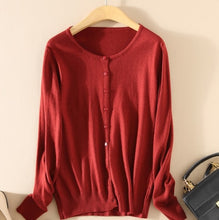 Load image into Gallery viewer, Cashmere Sweater Women Knitted Crochet Coat Female Jumper Pull Femme Hiver Jersey Casual Streetwear Single Breasted Cardigans