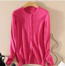 Load image into Gallery viewer, Cashmere Sweater Women Knitted Crochet Coat Female Jumper Pull Femme Hiver Jersey Casual Streetwear Single Breasted Cardigans
