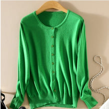 Load image into Gallery viewer, Cashmere Sweater Women Knitted Crochet Coat Female Jumper Pull Femme Hiver Jersey Casual Streetwear Single Breasted Cardigans