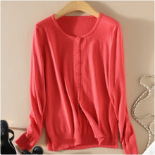 Load image into Gallery viewer, Cashmere Sweater Women Knitted Crochet Coat Female Jumper Pull Femme Hiver Jersey Casual Streetwear Single Breasted Cardigans