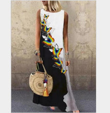 Load image into Gallery viewer, Sundress Women Summer Dress 2020 Printing Sexy Dress Midi Plus Size Casual Linen Loose Sleeveless printed Long Maxi Dress