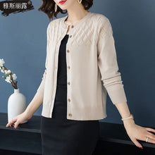 Load image into Gallery viewer, New Spring 2020 Women Knitted Cardigan Sweater Casual Single Breasted Coat Female Thin Knitted Jacket Elegant Pink Yellow