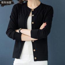 Load image into Gallery viewer, New Spring 2020 Women Knitted Cardigan Sweater Casual Single Breasted Coat Female Thin Knitted Jacket Elegant Pink Yellow
