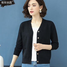 Load image into Gallery viewer, New Spring 2020 Women Knitted Cardigan Sweater Casual Single Breasted Coat Female Thin Knitted Jacket Elegant Pink Yellow