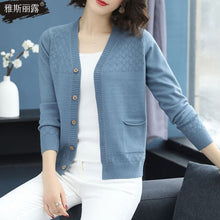 Load image into Gallery viewer, New Spring 2020 Women Knitted Cardigan Sweater Casual Single Breasted Coat Female Thin Knitted Jacket Elegant Pink Yellow