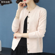 Load image into Gallery viewer, New Spring 2020 Women Knitted Cardigan Sweater Casual Single Breasted Coat Female Thin Knitted Jacket Elegant Pink Yellow