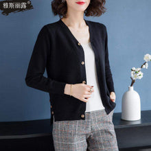 Load image into Gallery viewer, New Spring 2020 Women Knitted Cardigan Sweater Casual Single Breasted Coat Female Thin Knitted Jacket Elegant Pink Yellow