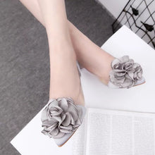 Load image into Gallery viewer, Woman Transparent Flower Leisure Ballerina Shallow Casual Shoes