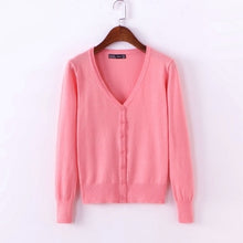 Load image into Gallery viewer, AYUNSUE Women's Cardigan Knitted Sweater Long Sleeve Crochet Female Cardigan With Buttons Short Sweater Women Cardigans WXF246