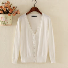 Load image into Gallery viewer, AYUNSUE Women's Cardigan Knitted Sweater Long Sleeve Crochet Female Cardigan With Buttons Short Sweater Women Cardigans WXF246