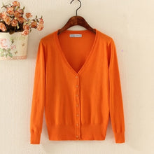 Load image into Gallery viewer, AYUNSUE Women's Cardigan Knitted Sweater Long Sleeve Crochet Female Cardigan With Buttons Short Sweater Women Cardigans WXF246