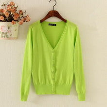 Load image into Gallery viewer, AYUNSUE Women's Cardigan Knitted Sweater Long Sleeve Crochet Female Cardigan With Buttons Short Sweater Women Cardigans WXF246