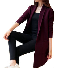 Load image into Gallery viewer, Women Long Cardigan Casual Sweater Knitted for Women Jacket Tops