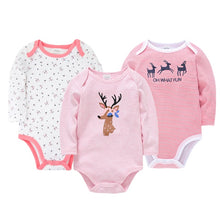 Load image into Gallery viewer, Kavkas Baby Boys Girls Bodysuit 6 PCS 3 PCS Long Sleeve 100% Cotton Baby Clothes 0-12 months Newborn body bebe Jumpsuit Clothing