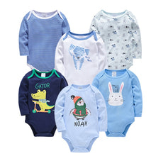 Load image into Gallery viewer, Kavkas Baby Boys Girls Bodysuit 6 PCS 3 PCS Long Sleeve 100% Cotton Baby Clothes 0-12 months Newborn body bebe Jumpsuit Clothing