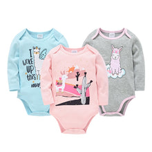 Load image into Gallery viewer, Kavkas Baby Boys Girls Bodysuit 6 PCS 3 PCS Long Sleeve 100% Cotton Baby Clothes 0-12 months Newborn body bebe Jumpsuit Clothing