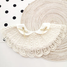 Load image into Gallery viewer, Ins Korean Baby Bib Princess Style Sweet Lace Fake Collar Thickened Cotton Bibs Soliva Towel Spit Cloths Children Products