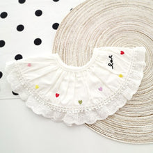 Load image into Gallery viewer, Ins Korean Baby Bib Princess Style Sweet Lace Fake Collar Thickened Cotton Bibs Soliva Towel Spit Cloths Children Products