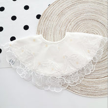 Load image into Gallery viewer, Ins Korean Baby Bib Princess Style Sweet Lace Fake Collar Thickened Cotton Bibs Soliva Towel Spit Cloths Children Products