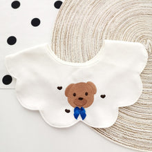 Load image into Gallery viewer, Ins Korean Baby Bib Princess Style Sweet Lace Fake Collar Thickened Cotton Bibs Soliva Towel Spit Cloths Children Products