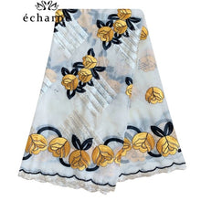 Load image into Gallery viewer, 2021 African Muslim Women Turban Embroidery Soft Cotton 3 Color Matching Dubai Cotton Scarf Islamic Pray Cotton Shawls EC504