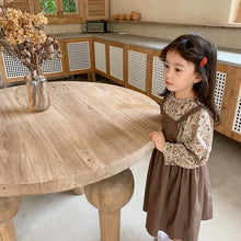 Load image into Gallery viewer, Autumn New Girls Clothing Sets Elegant Floral Palace Top With Suspender Dresses 2 Pieces Sets Children Cotton Outfits