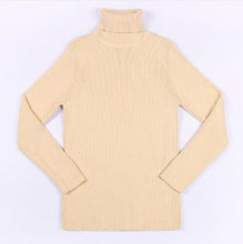 Load image into Gallery viewer, 2021 Autumn Baby Boys Girls Turtleneck Sweaters Sweater Kids Sweaters For Winter Knitted Bottoming Boys Sweaters Vetement Enfant