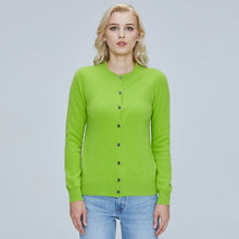 Load image into Gallery viewer, LONGMING Women Cardigan 100% Merino Wool Sweater Wool Blends Autumn Winter Warm knitted Femme Cardigan Women Cashmere Sweater