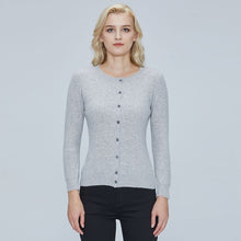 Load image into Gallery viewer, LONGMING Women Cardigan 100% Merino Wool Sweater Wool Blends Autumn Winter Warm knitted Femme Cardigan Women Cashmere Sweater