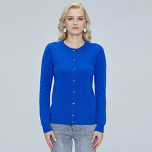 Load image into Gallery viewer, LONGMING Women Cardigan 100% Merino Wool Sweater Wool Blends Autumn Winter Warm knitted Femme Cardigan Women Cashmere Sweater