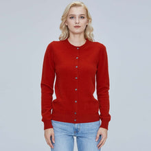 Load image into Gallery viewer, LONGMING Women Cardigan 100% Merino Wool Sweater Wool Blends Autumn Winter Warm knitted Femme Cardigan Women Cashmere Sweater