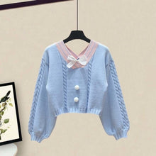 Load image into Gallery viewer, Plus Size Women Winter Patchwork Long Sleeve Knitted Tops + Asymmetric Skirt 2 Piece Suit Female Party Elegant 4XL Two Piece Set