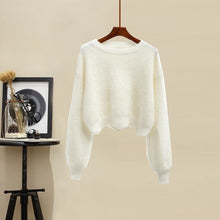 Load image into Gallery viewer, Plus Size Women Winter Patchwork Long Sleeve Knitted Tops + Asymmetric Skirt 2 Piece Suit Female Party Elegant 4XL Two Piece Set